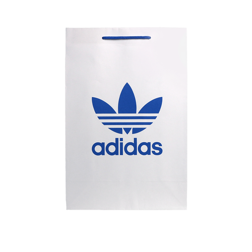 WHITE KRAFT PAPER CARRY BAG WITH CORD HANDLES