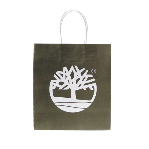 WHITE KRAFT PAPER CARRY BAG WITH TWIST HANDLES